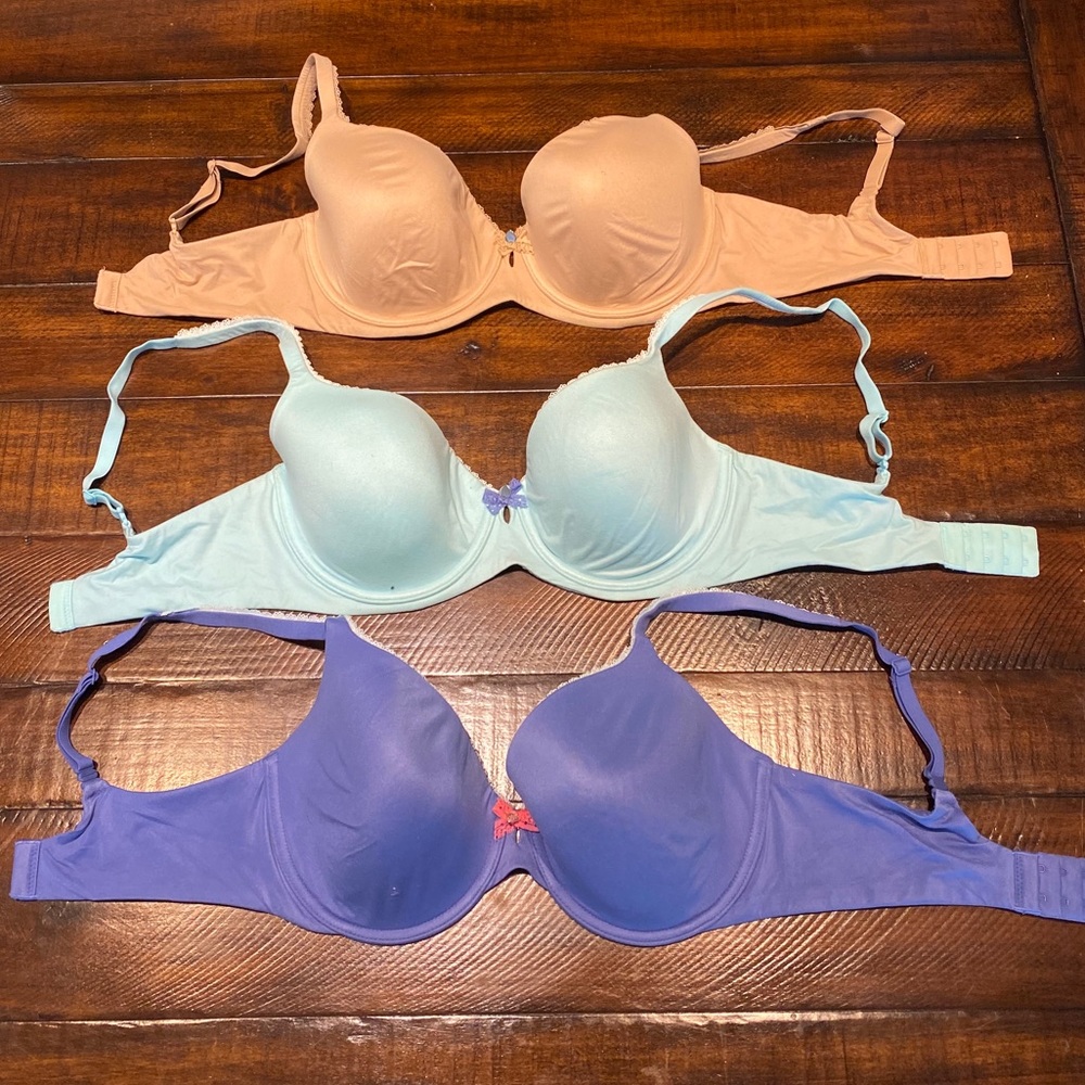 Victoria's Secret  34 DD, Beige,Sky Blue,Dark Blue